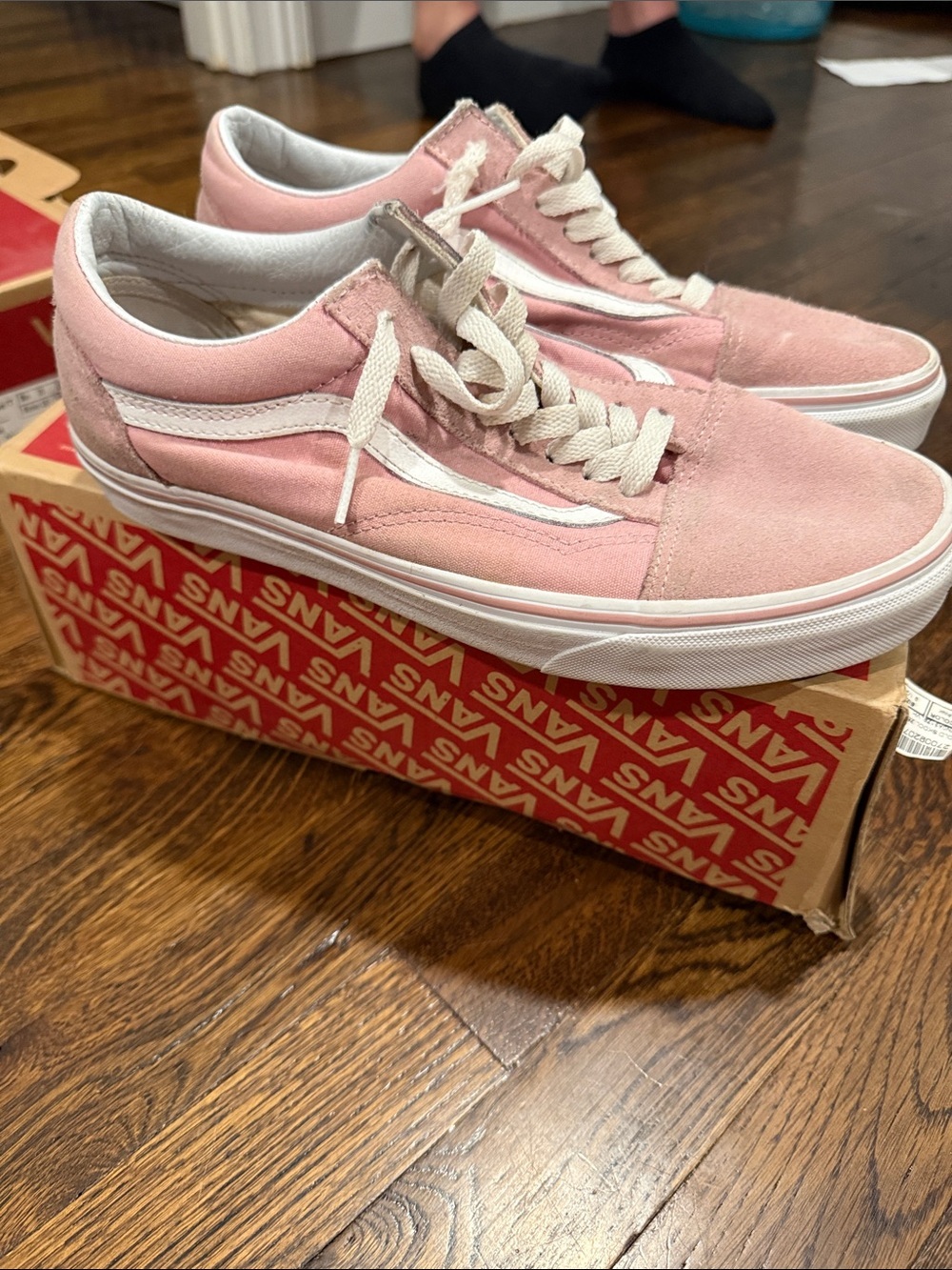 Vans Old Skool Pink Suede & Canvas Low-Top Sneakers